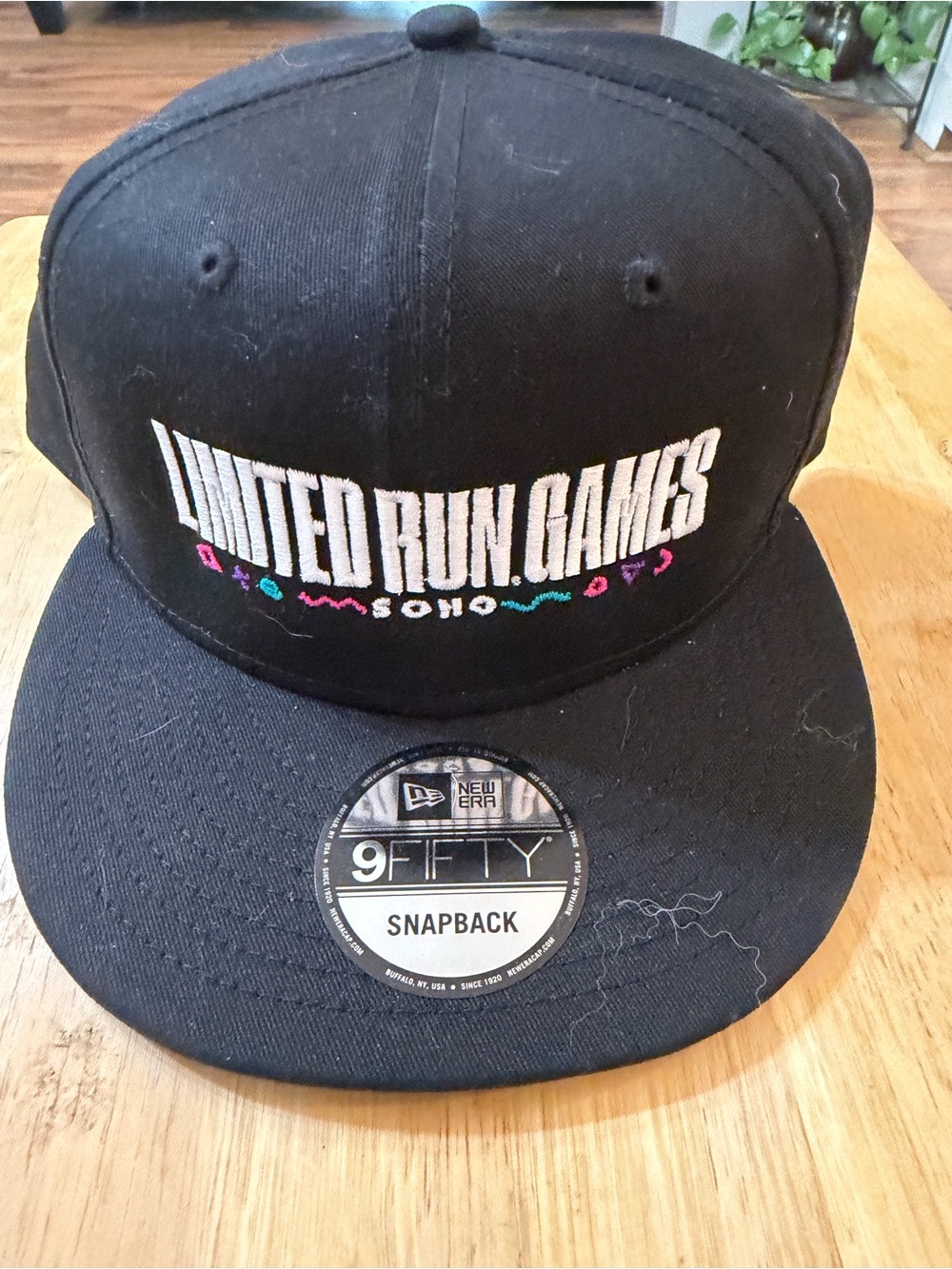 New Era Black Limited Run Games SOHO Snapback Hat with Colorful Accents